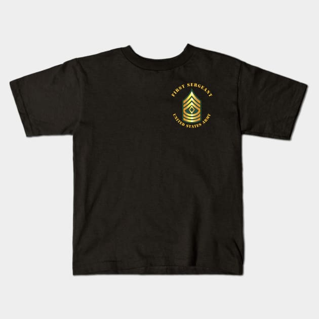 POCKET - Army - First Sergeant - 1SG Kids T-Shirt by twix123844